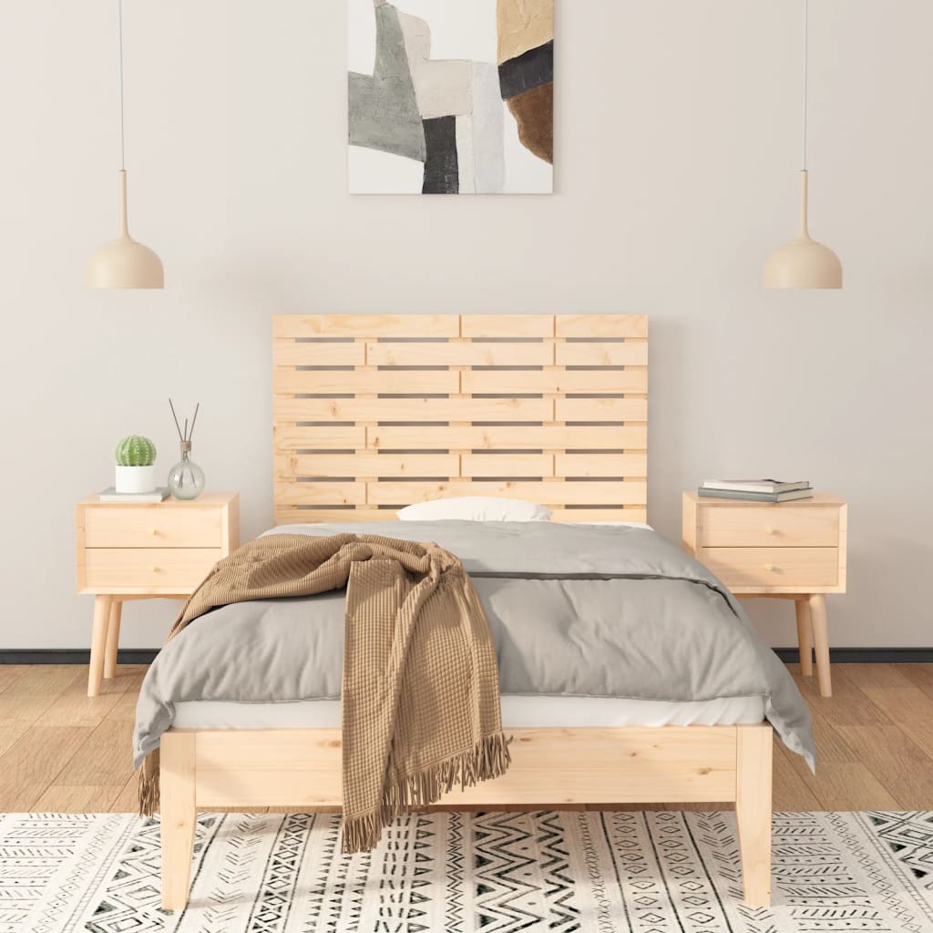 Hoofdbord wandmontage 96x3x63 cm massief grenenhout is nu te koop bij PeponiXL, paradijselijk wonen!