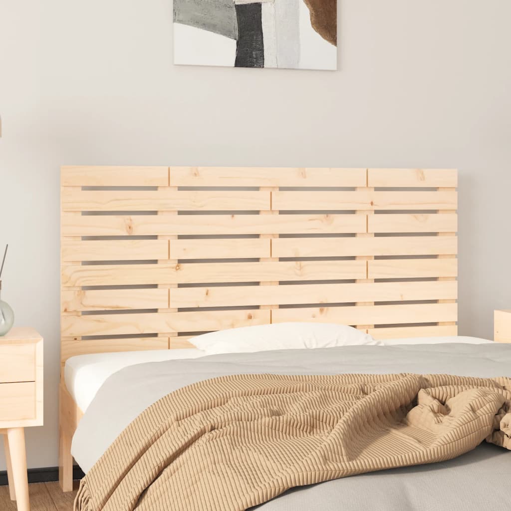 Hoofdbord wandmontage 126x3x63 cm massief grenenhout is nu te koop bij PeponiXL, paradijselijk wonen!
