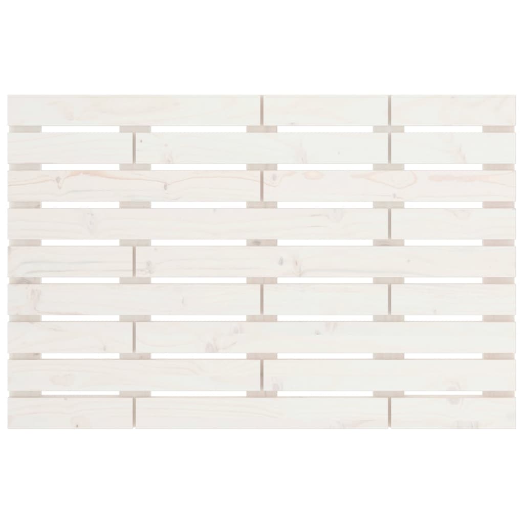 Hoofdbord wandmontage 81x3x63 cm massief grenenhout wit is nu te koop bij PeponiXL, paradijselijk wonen!