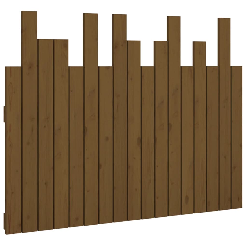 Hoofdbord wandmontage 108x3x80 cm grenenhout honingbruin is nu te koop bij PeponiXL, paradijselijk wonen!