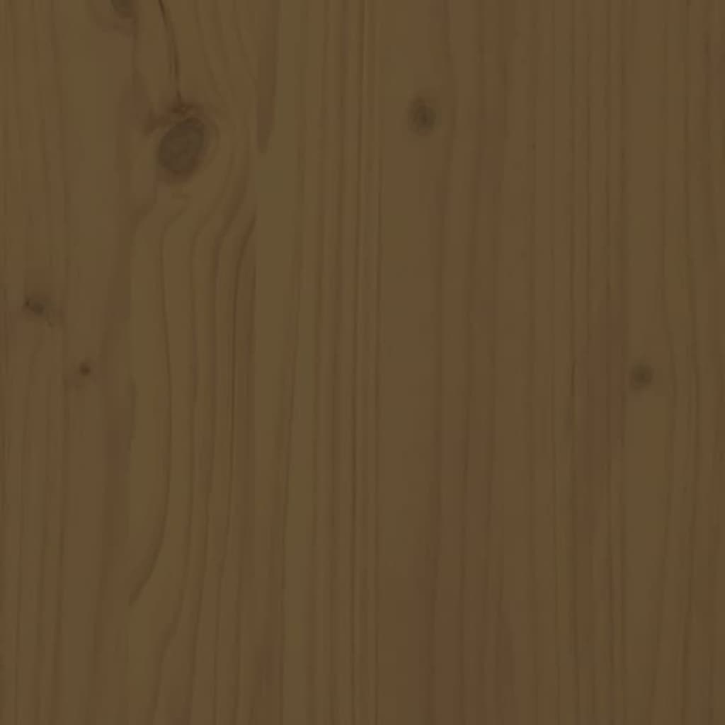 Hoofdbord wandmontage 108x3x80 cm grenenhout honingbruin is nu te koop bij PeponiXL, paradijselijk wonen!
