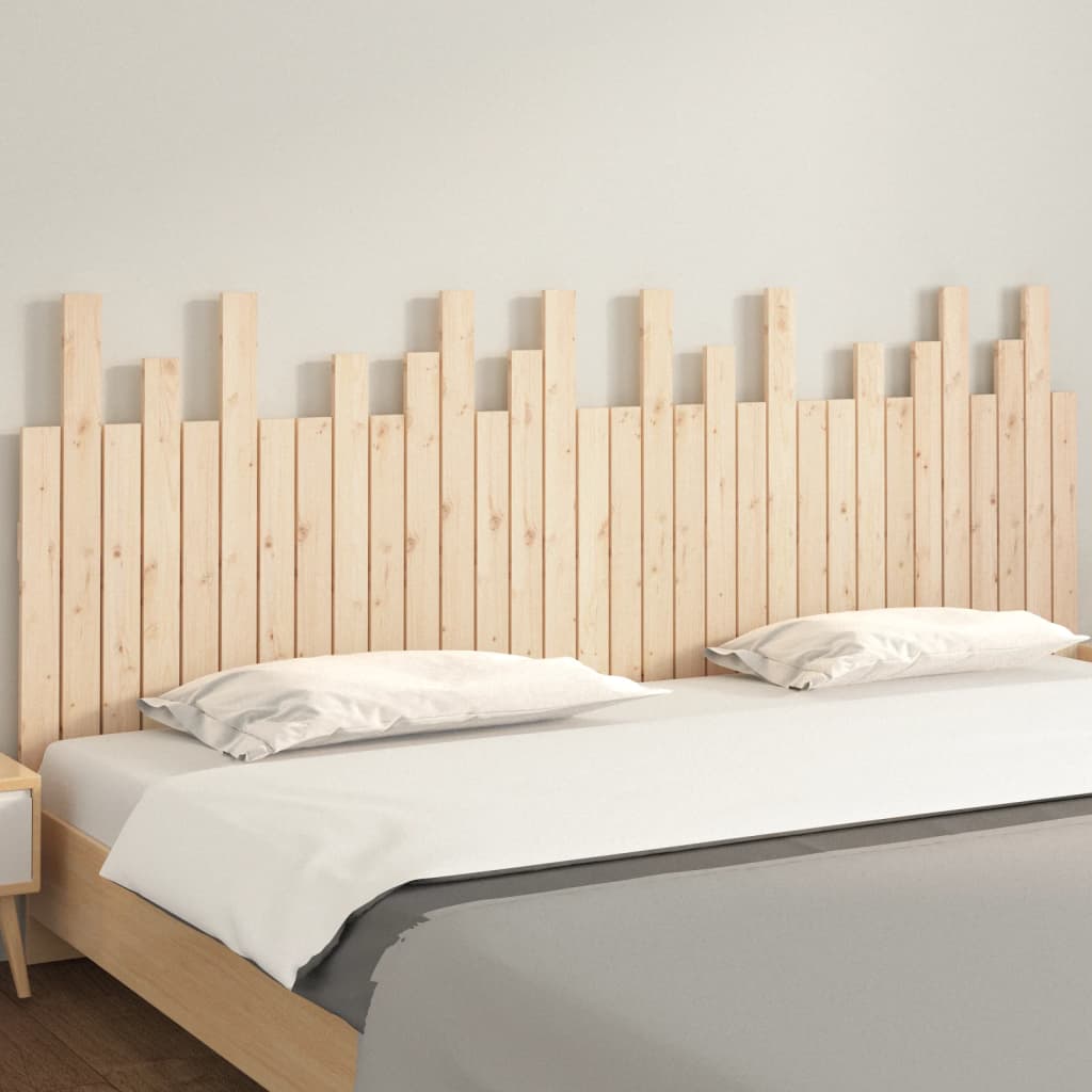 Hoofdbord wandmontage 204x3x80 cm massief grenenhout is nu te koop bij PeponiXL, paradijselijk wonen!