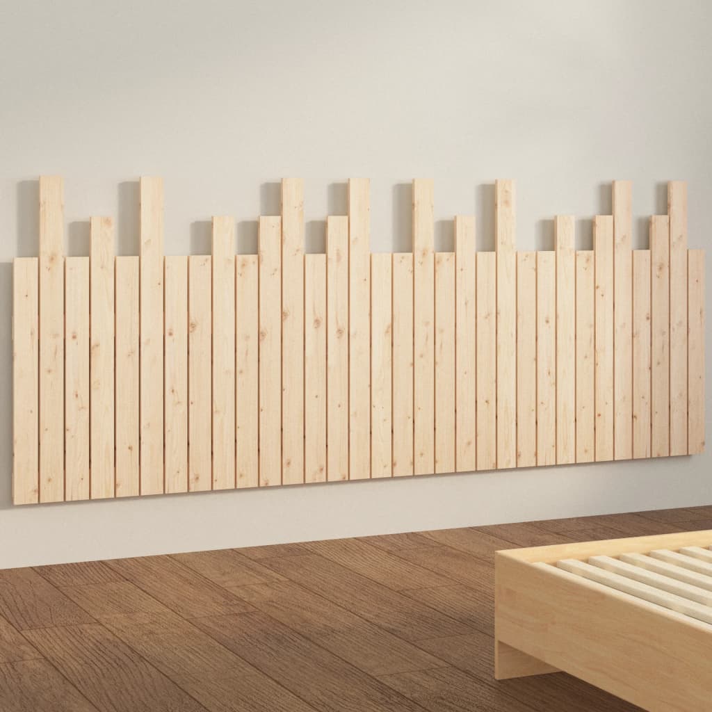 Hoofdbord wandmontage 204x3x80 cm massief grenenhout is nu te koop bij PeponiXL, paradijselijk wonen!