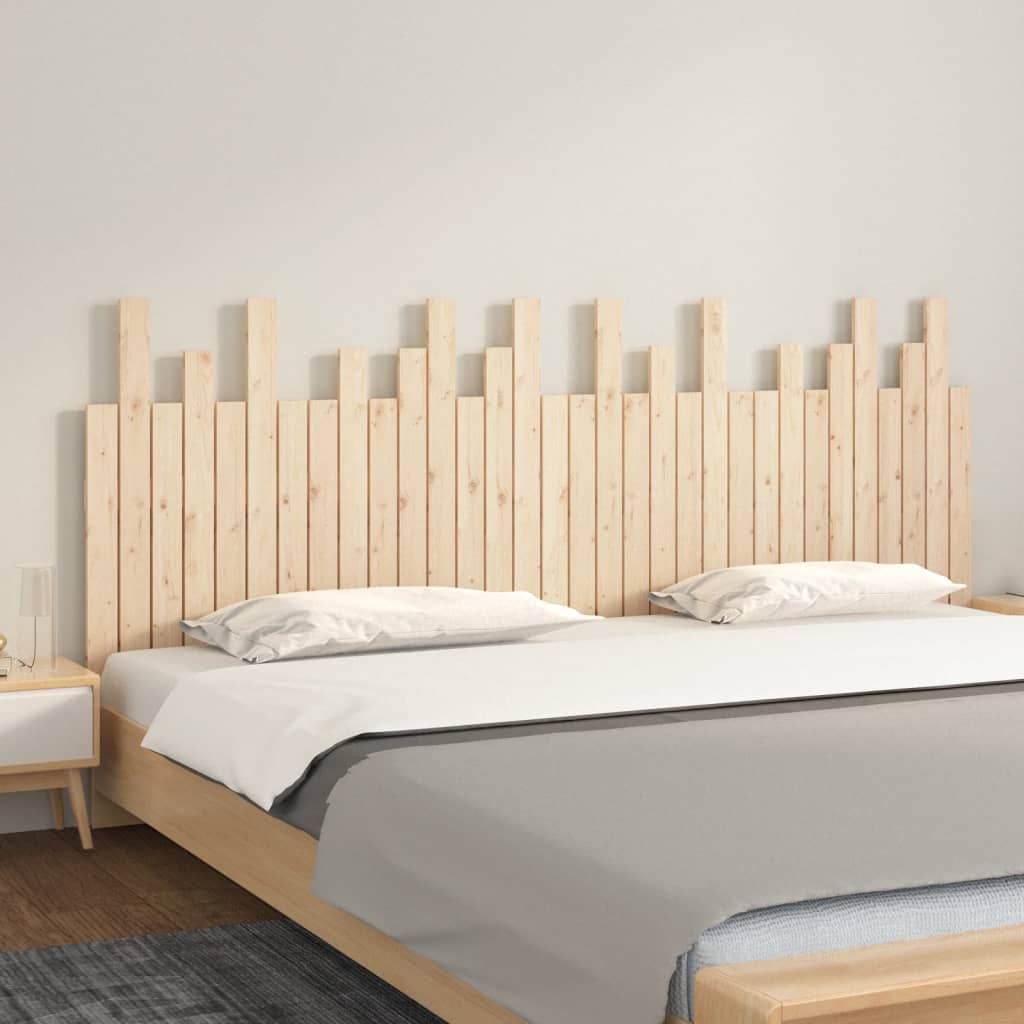 Hoofdbord wandmontage 204x3x80 cm massief grenenhout is nu te koop bij PeponiXL, paradijselijk wonen!