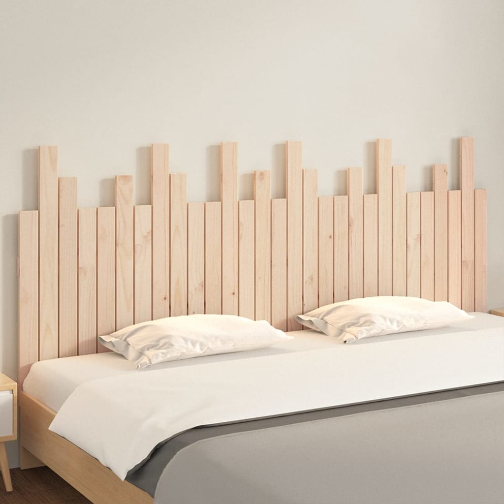 Hoofdbord wandmontage 185x3x80 cm massief grenenhout is nu te koop bij PeponiXL, paradijselijk wonen!
