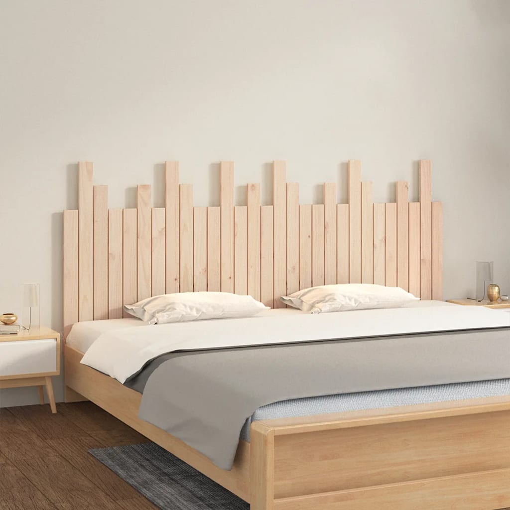 Hoofdbord wandmontage 185x3x80 cm massief grenenhout is nu te koop bij PeponiXL, paradijselijk wonen!