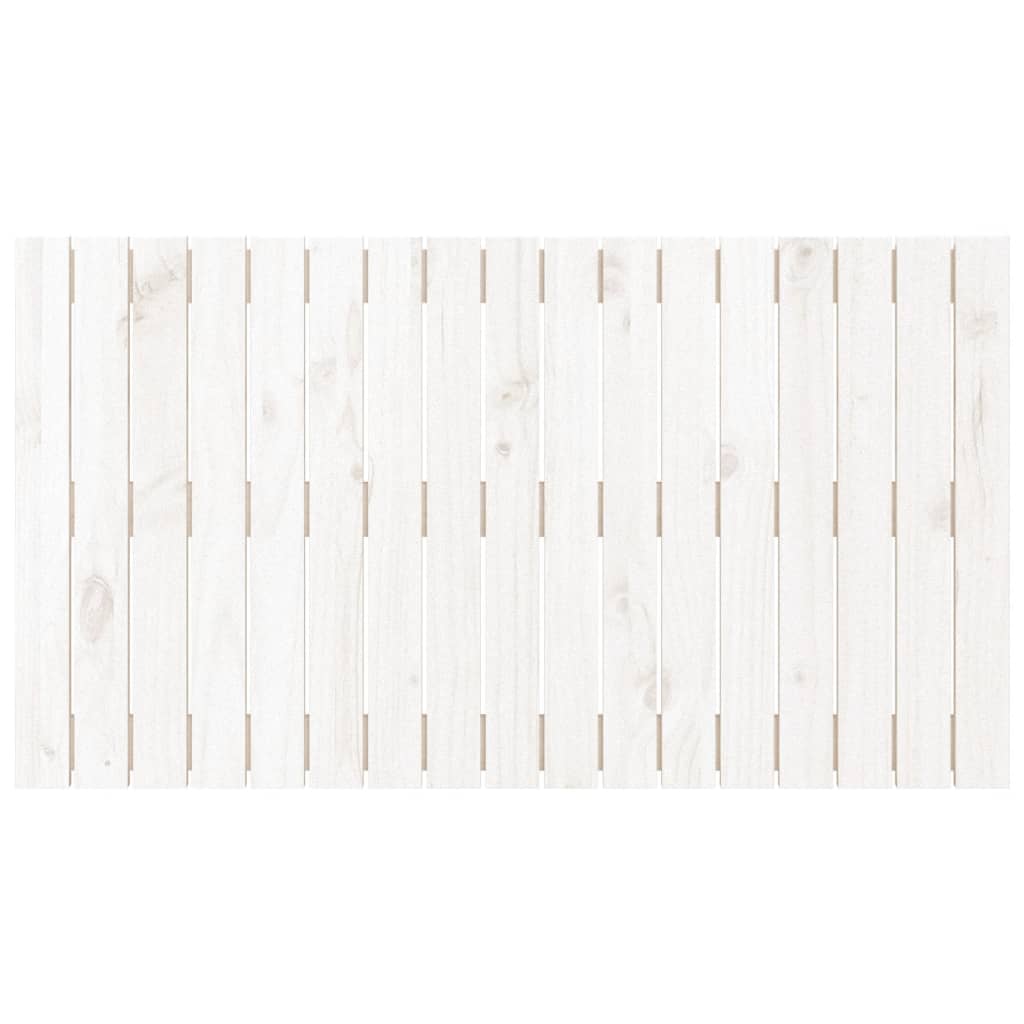 Wandhoofdbord 108x3x60 cm massief grenenhout wit is nu te koop bij PeponiXL, paradijselijk wonen!