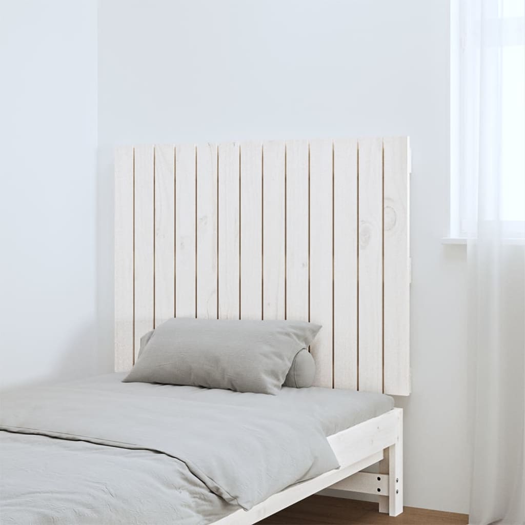 Wandhoofdbord 82,5x3x60 cm massief grenenhout wit is nu te koop bij PeponiXL, paradijselijk wonen!