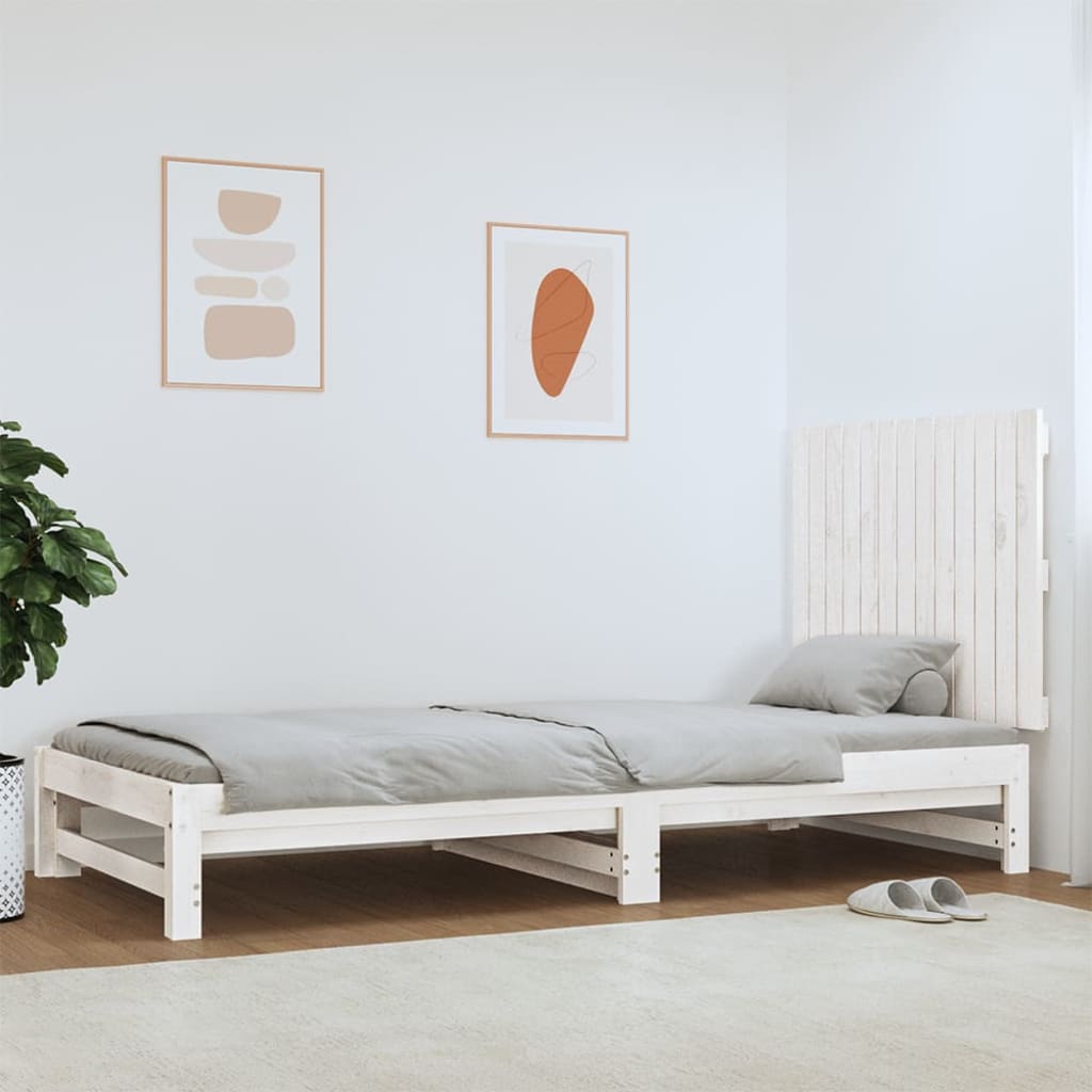 Wandhoofdbord 82,5x3x60 cm massief grenenhout wit is nu te koop bij PeponiXL, paradijselijk wonen!