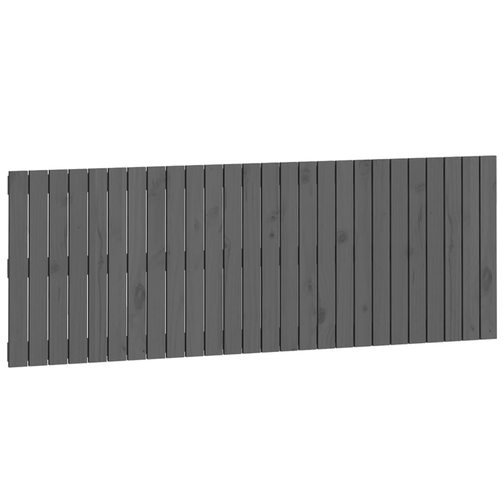 Wandhoofdbord 166x3x60 cm massief grenenhout grijs is nu te koop bij PeponiXL, paradijselijk wonen!