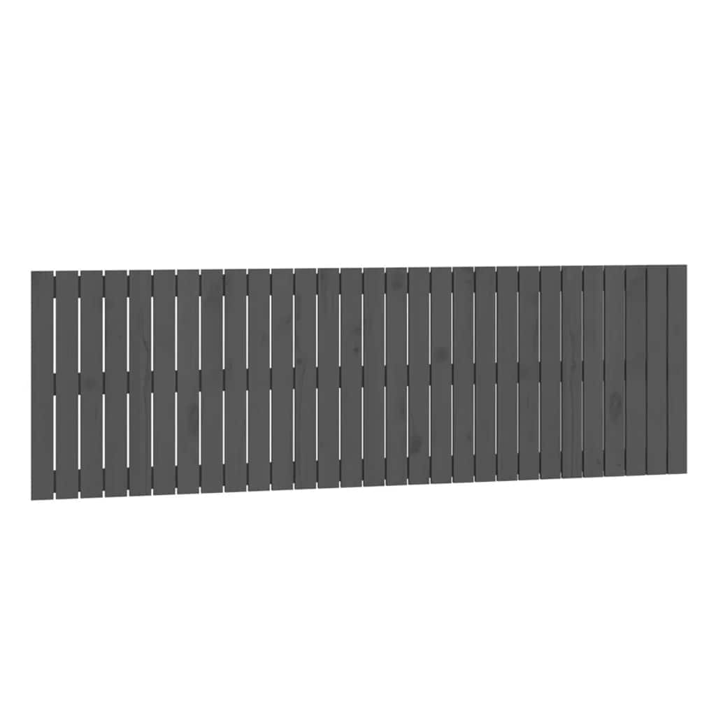 Wandhoofdbord 185x3x60 cm massief grenenhout grijs is nu te koop bij PeponiXL, paradijselijk wonen!