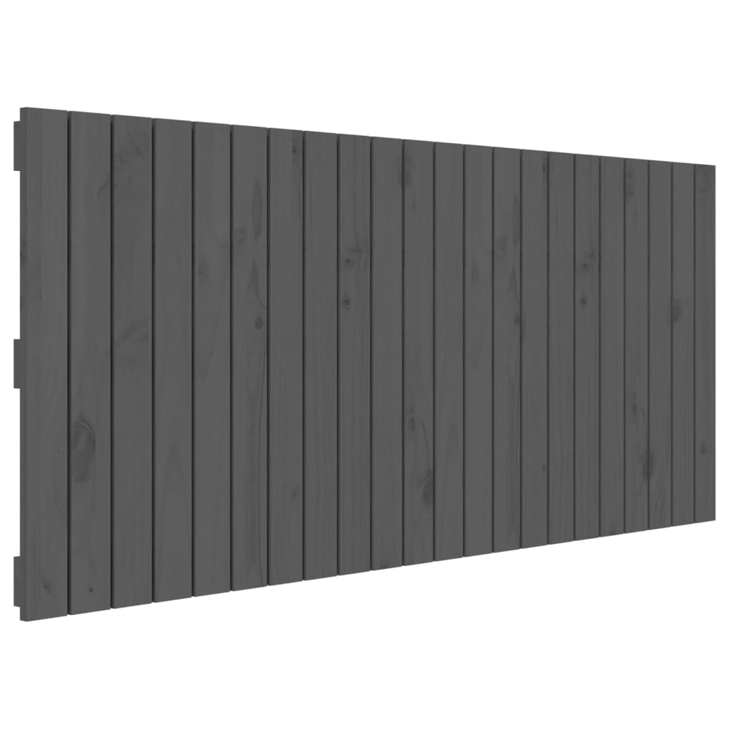 Wandhoofdbord 140x3x60 cm massief grenenhout grijs is nu te koop bij PeponiXL, paradijselijk wonen!