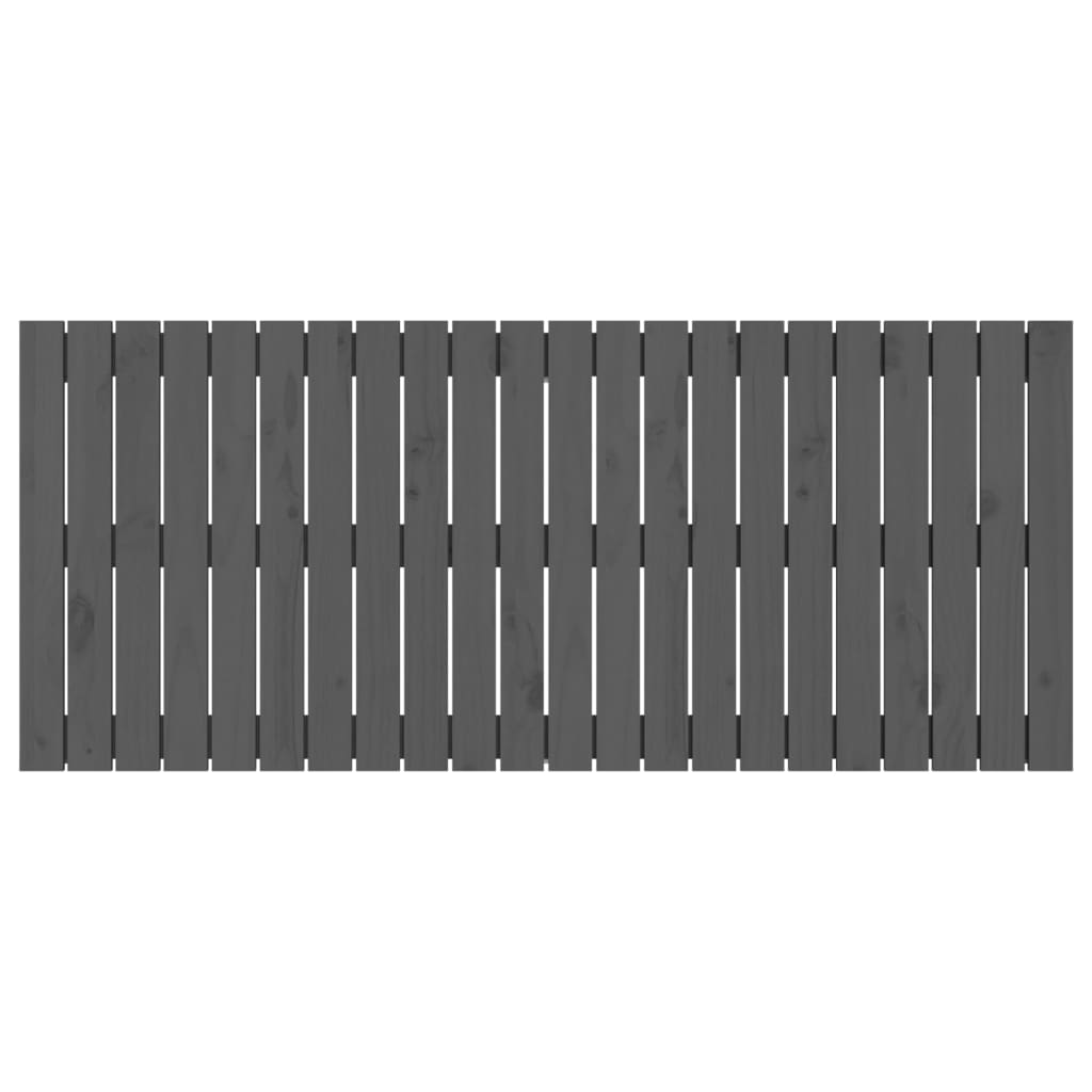 Wandhoofdbord 140x3x60 cm massief grenenhout grijs is nu te koop bij PeponiXL, paradijselijk wonen!