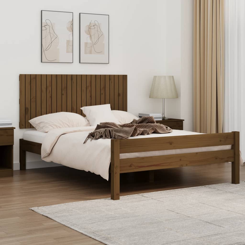 Wandhoofdbord 140x3x60 cm massief grenenhout honingbruin is nu te koop bij PeponiXL, paradijselijk wonen!