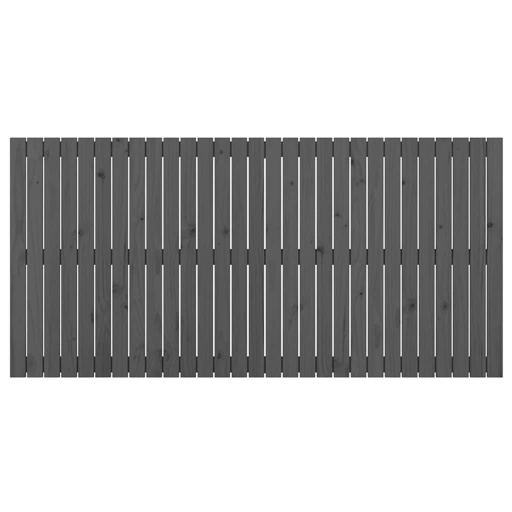 Wandhoofdbord 185x3x90 cm massief grenenhout grijs is nu te koop bij PeponiXL, paradijselijk wonen!