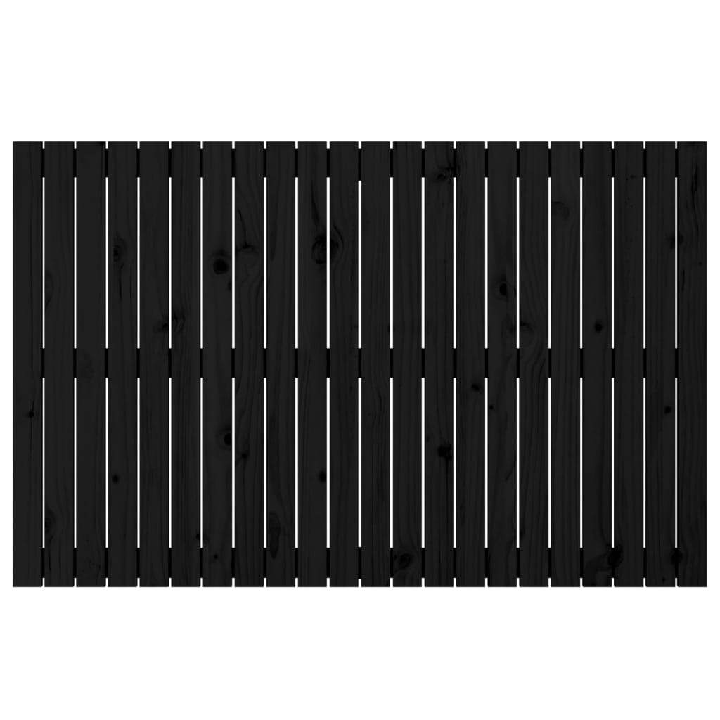Wandhoofdbord 140x3x90 cm massief grenenhout zwart is nu te koop bij PeponiXL, paradijselijk wonen!