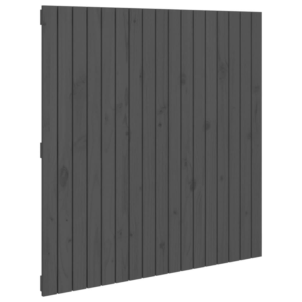Wandhoofdbord 108x3x110 cm massief grenenhout grijs is nu te koop bij PeponiXL, paradijselijk wonen!