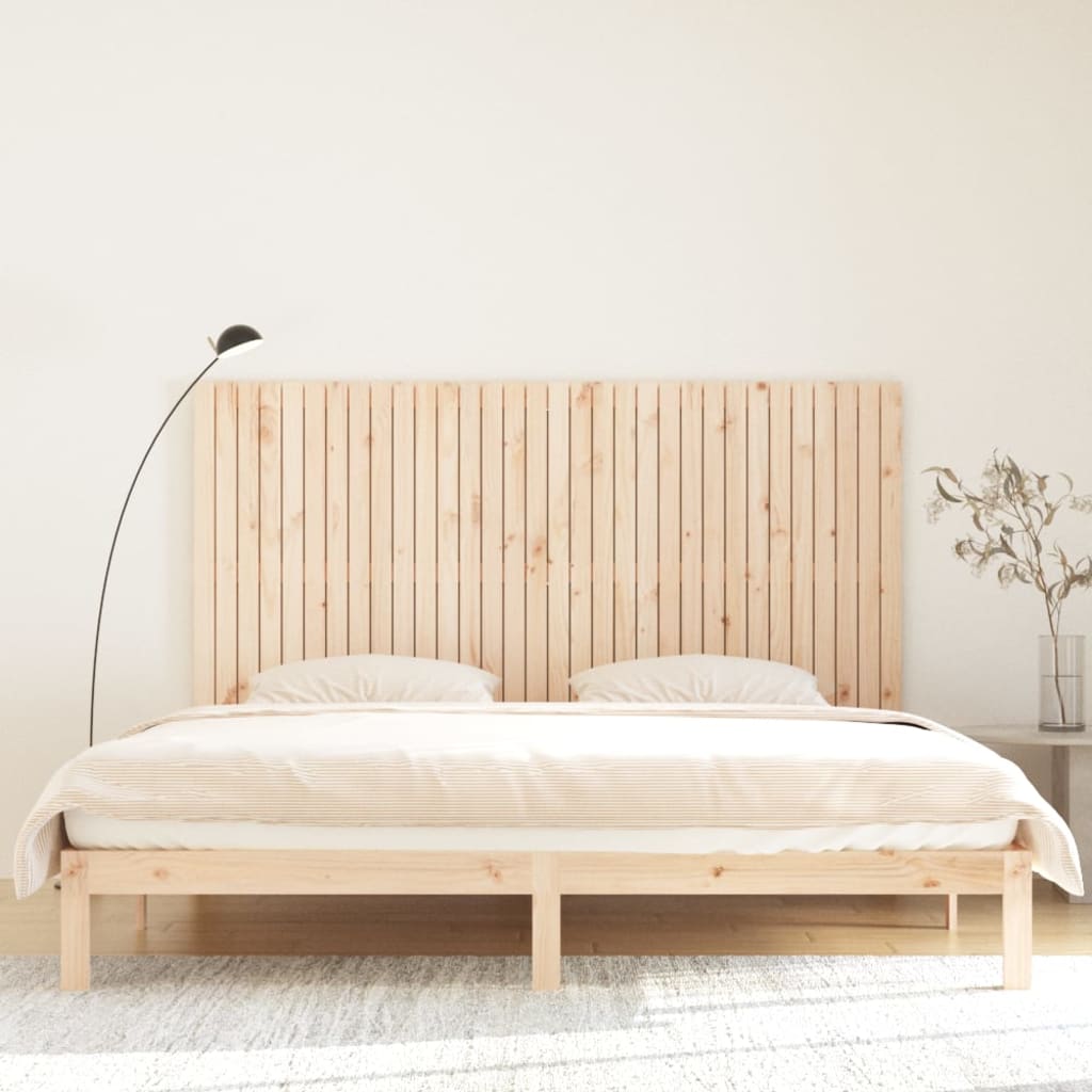 Hoofdbord wandmontage 204x3x110 cm massief grenenhout is nu te koop bij PeponiXL, paradijselijk wonen!