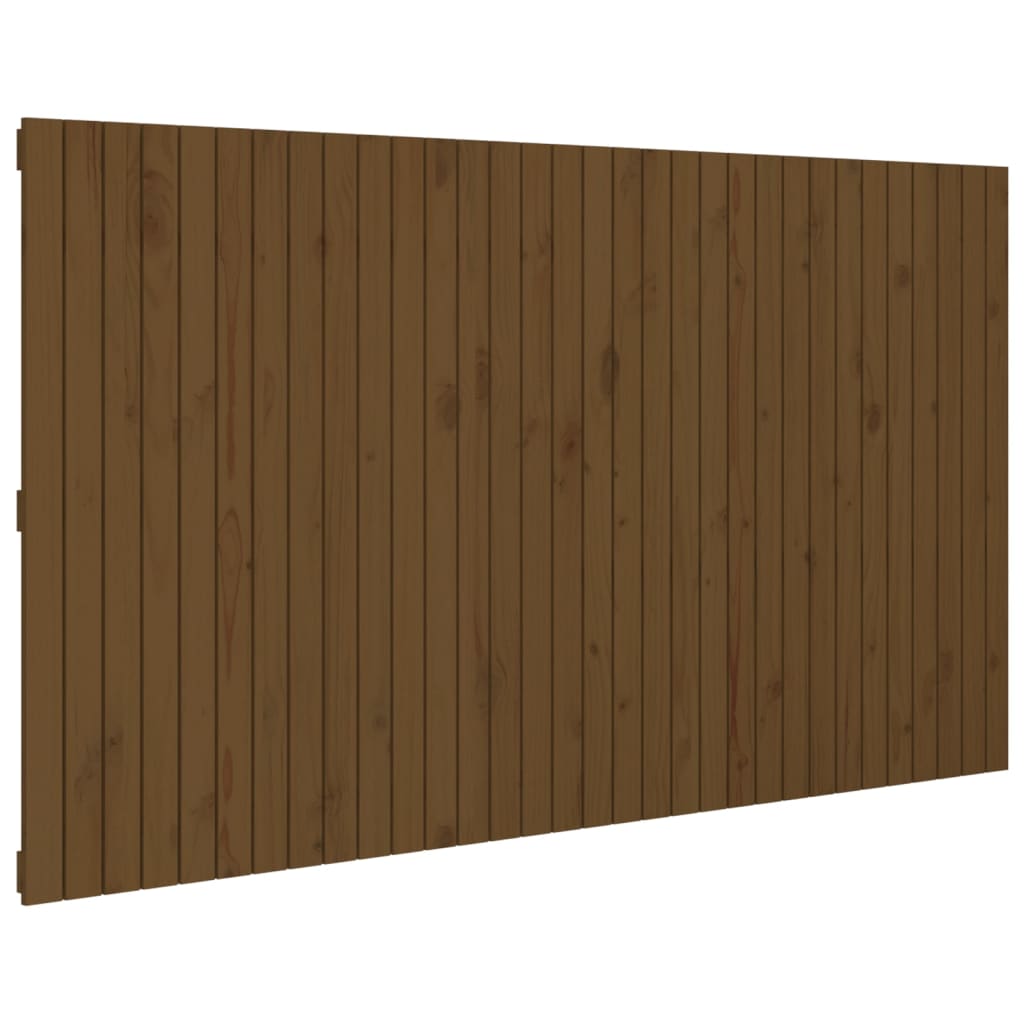 Hoofdbord wandmontage 204x3x110 cm grenenhout honingbruin is nu te koop bij PeponiXL, paradijselijk wonen!