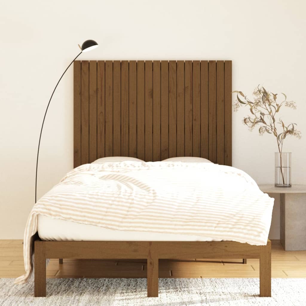 Wandhoofdbord 127,5x3x110 cm massief grenenhout honingbruin is nu te koop bij PeponiXL, paradijselijk wonen!