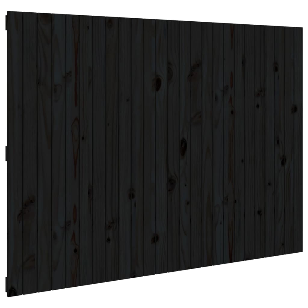 Wandhoofdbord 159,5x3x110 cm massief grenenhout zwart is nu te koop bij PeponiXL, paradijselijk wonen!