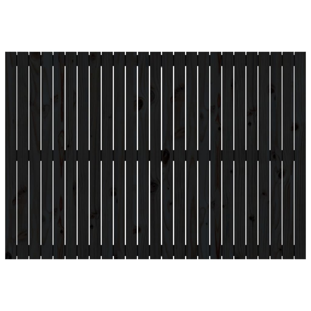 Wandhoofdbord 159,5x3x110 cm massief grenenhout zwart is nu te koop bij PeponiXL, paradijselijk wonen!