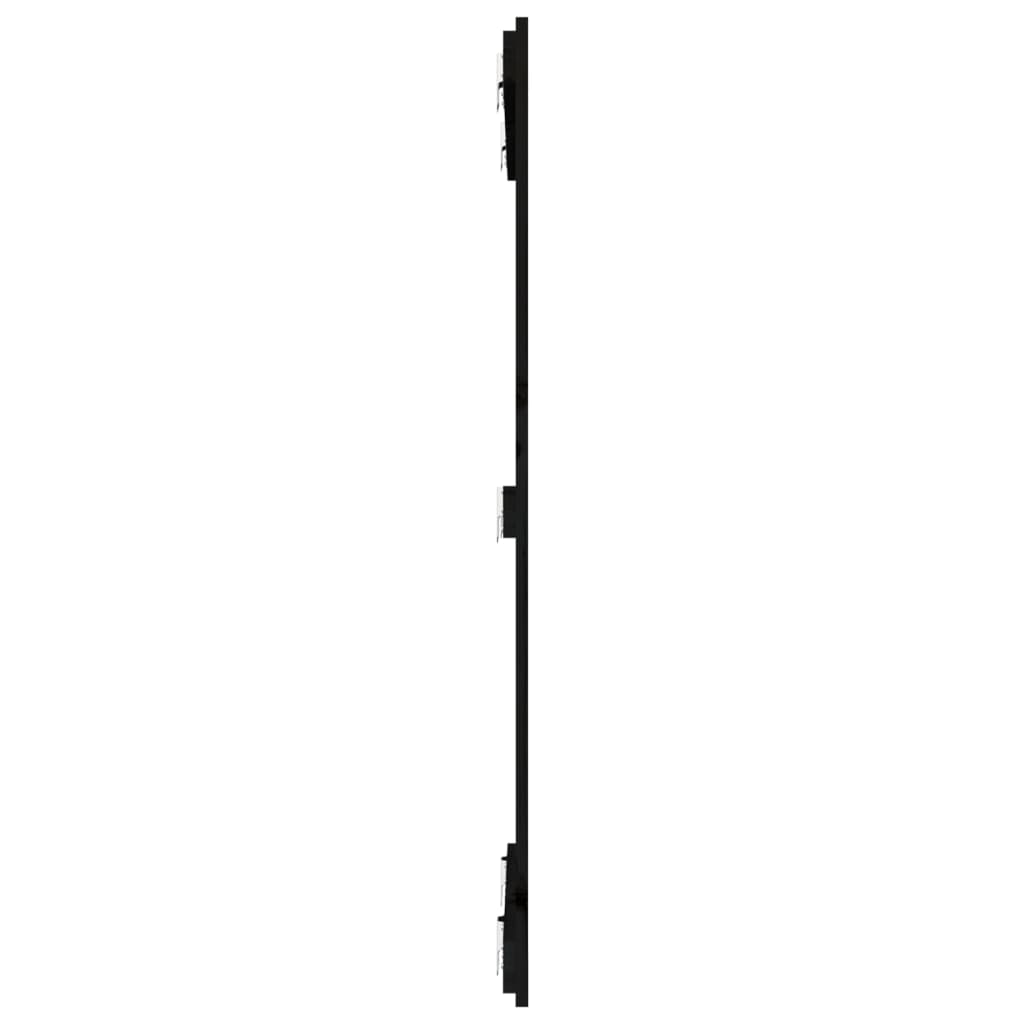 Wandhoofdbord 82,5x3x110 cm massief grenenhout zwart is nu te koop bij PeponiXL, paradijselijk wonen!