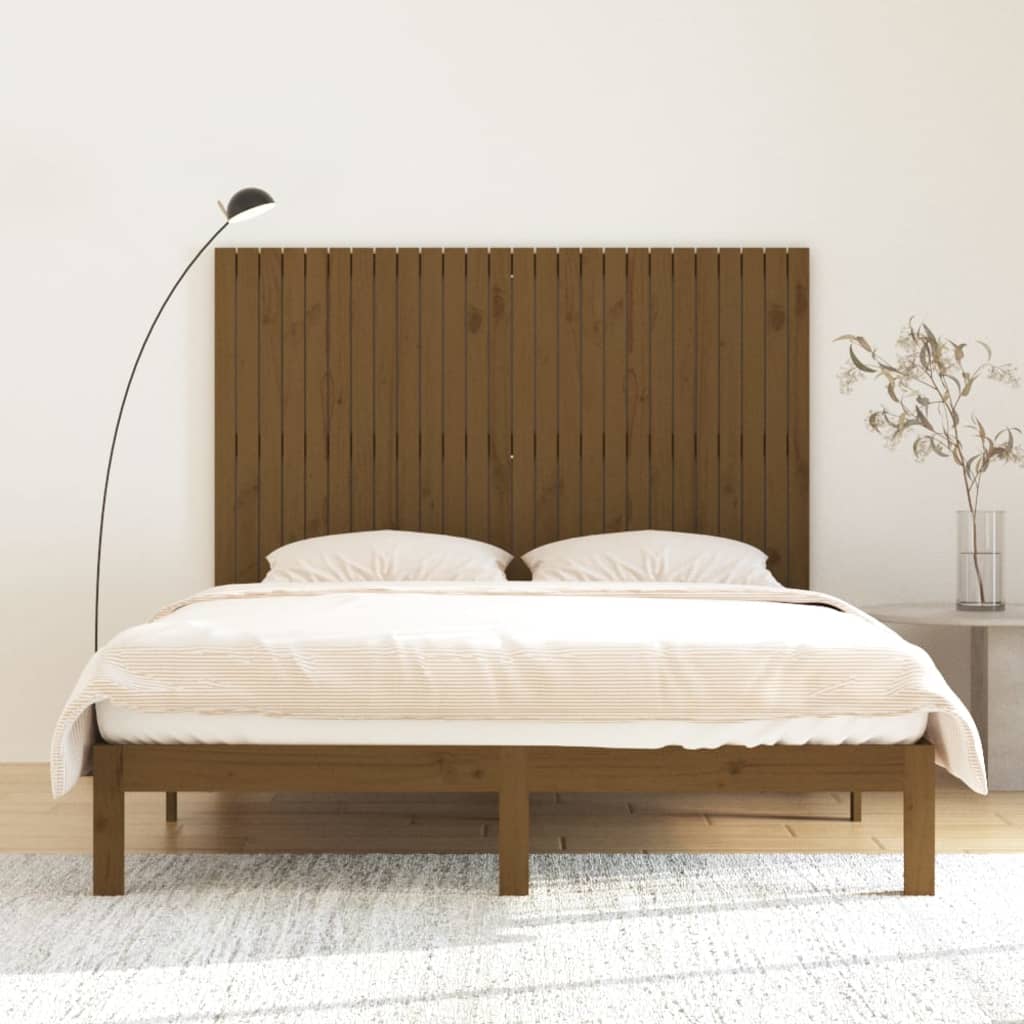 Wandhoofdbord 166x3x110 cm massief grenenhout honingbruin is nu te koop bij PeponiXL, paradijselijk wonen!