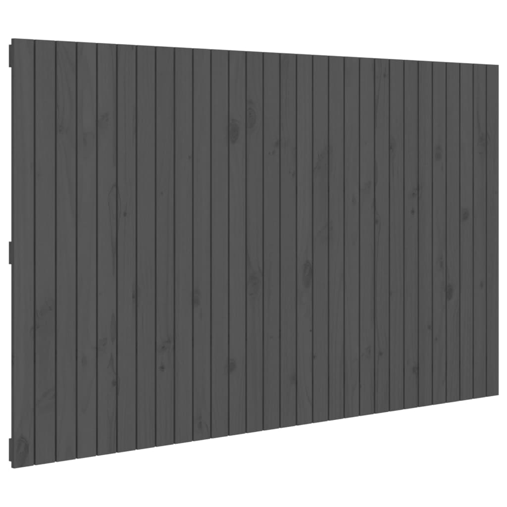 Wandhoofdbord 185x3x110 cm massief grenenhout grijs is nu te koop bij PeponiXL, paradijselijk wonen!