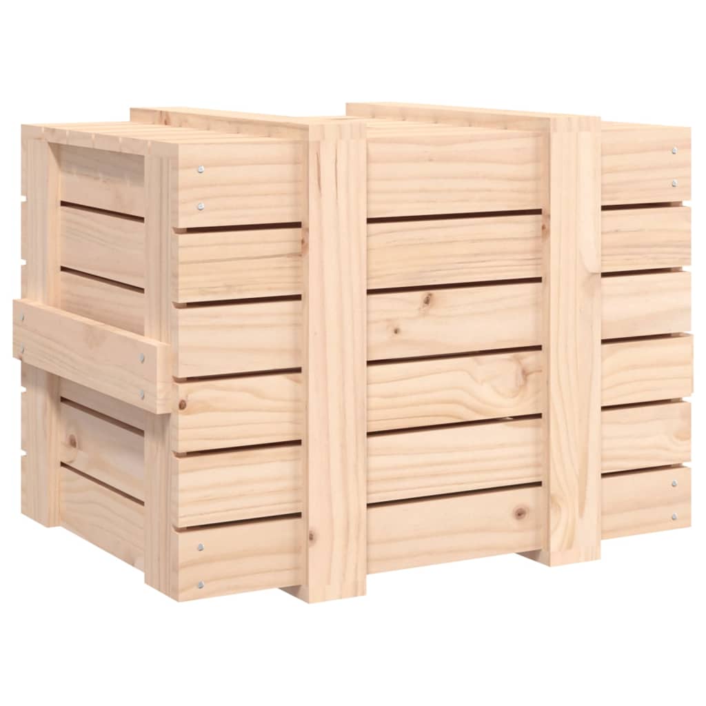 Opbergbox 58x40,5x42 cm massief grenenhout is nu te koop bij PeponiXL, paradijselijk wonen!