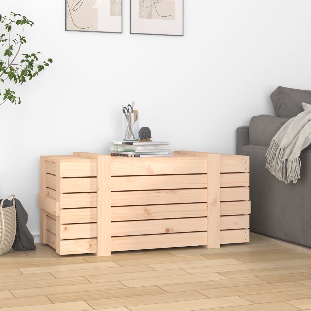 Opbergbox 91x40,5x42 cm massief grenenhout is nu te koop bij PeponiXL, paradijselijk wonen!