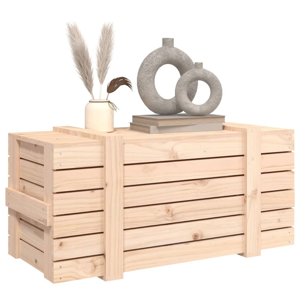 Opbergbox 91x40,5x42 cm massief grenenhout is nu te koop bij PeponiXL, paradijselijk wonen!