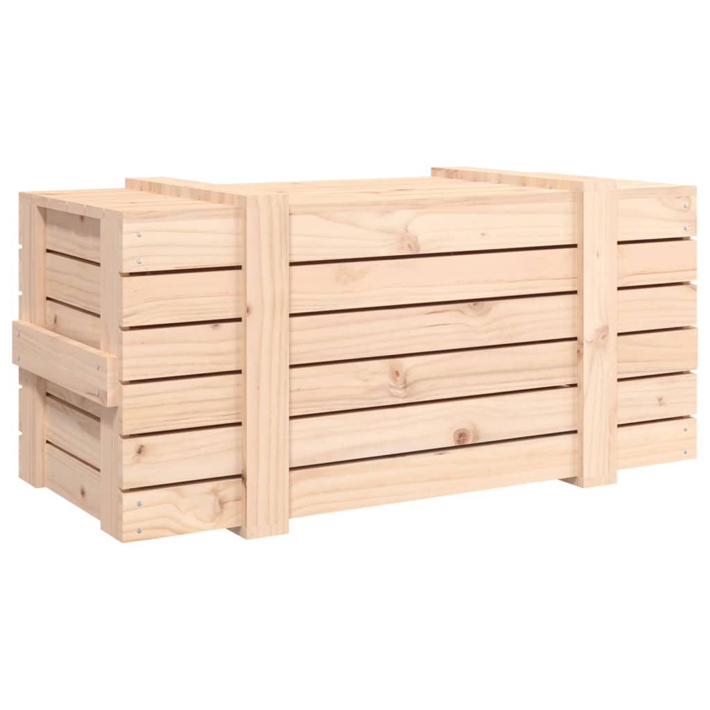 Opbergbox 91x40,5x42 cm massief grenenhout is nu te koop bij PeponiXL, paradijselijk wonen!