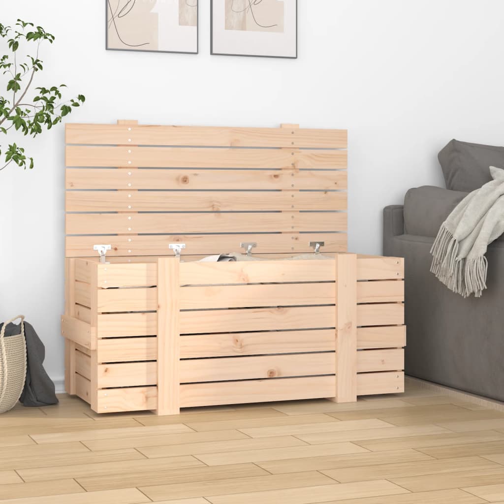 Opbergbox 91x40,5x42 cm massief grenenhout is nu te koop bij PeponiXL, paradijselijk wonen!