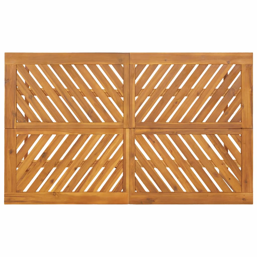 Tuin eettafelset 6 pcs Bruin Massief Acaciahout is nu te koop bij PeponiXL, paradijselijk wonen!
