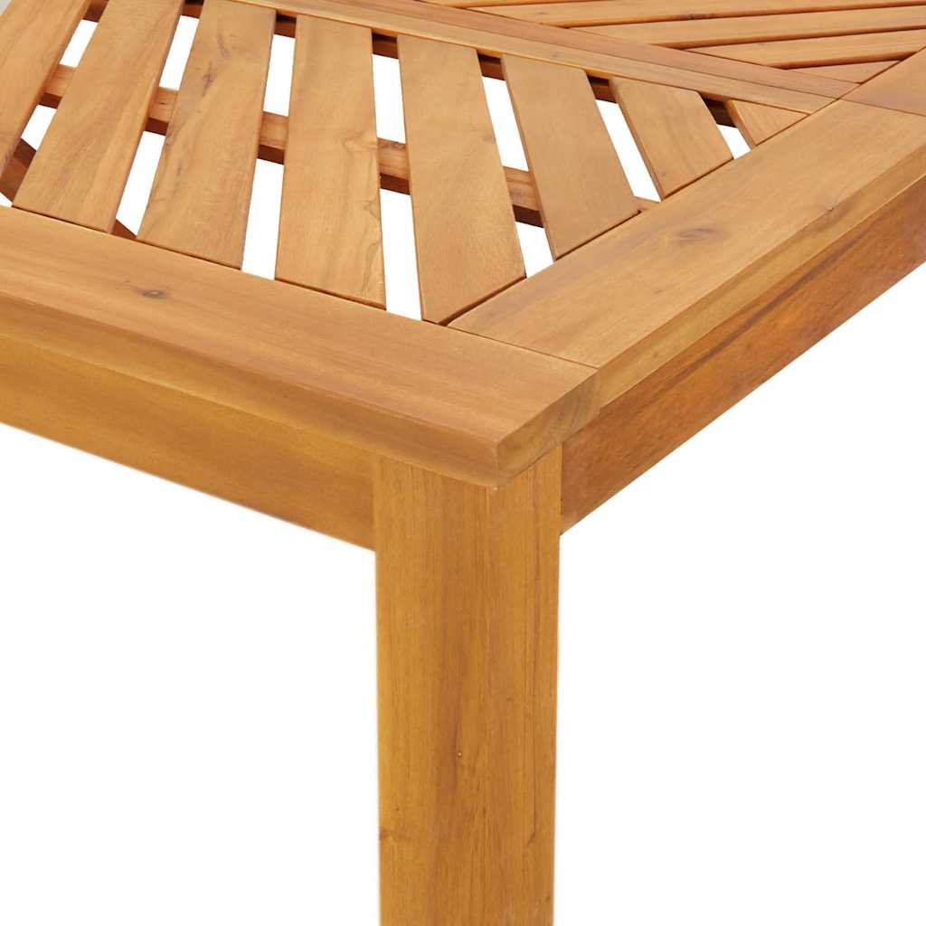 Tuin eettafelset 6 pcs Bruin Massief Acaciahout is nu te koop bij PeponiXL, paradijselijk wonen!