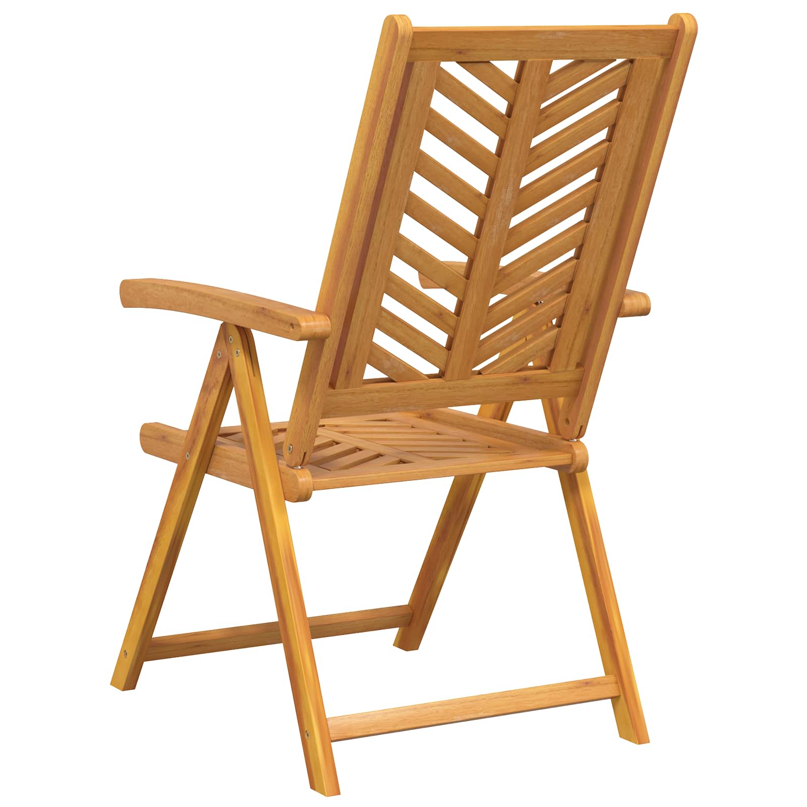 Tuinstoel 8 pcs Bruin 57 x 72 x 109 cm Massief Acaciahout is nu te koop bij PeponiXL, paradijselijk wonen!
