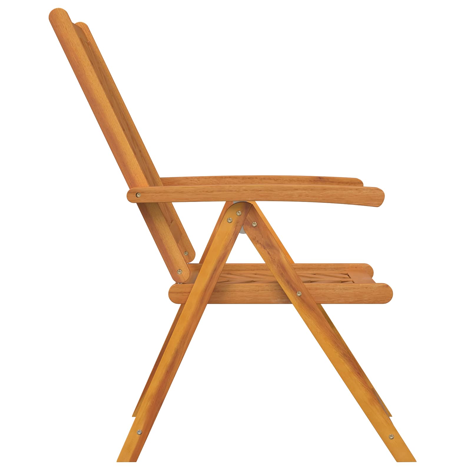 Tuinstoel 8 pcs Bruin 57 x 72 x 109 cm Massief Acaciahout is nu te koop bij PeponiXL, paradijselijk wonen!