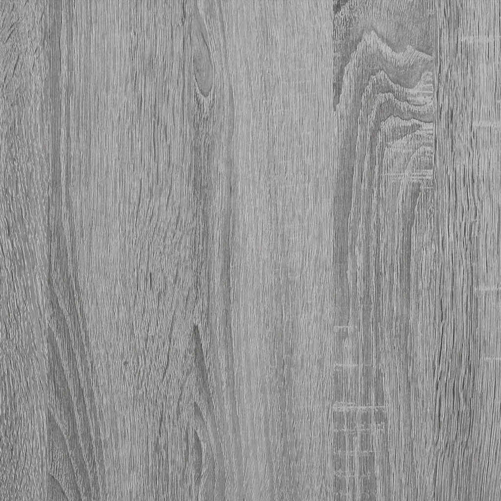 4-delige Badkamermeubelset bewerkt hout grijs sonoma eikenkleur is nu te koop bij PeponiXL, paradijselijk wonen!