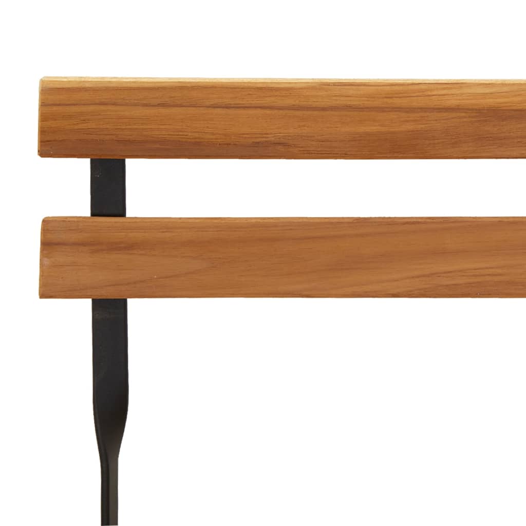 Bistrostoelen 4 st inklapbaar massief teakhout en staal is nu te koop bij PeponiXL, paradijselijk wonen!