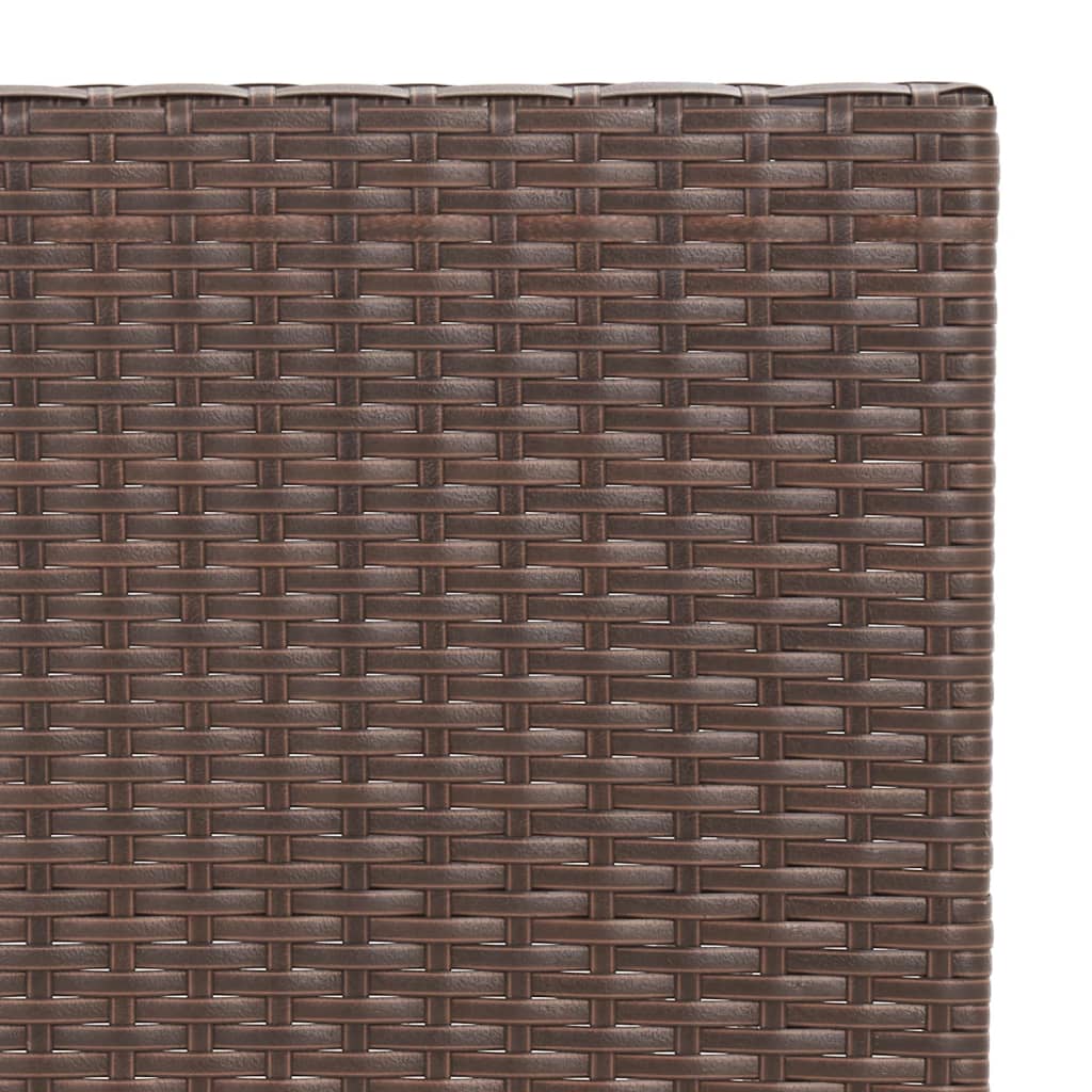3-delige Bistroset inklapbaar poly rattan bruin is nu te koop bij PeponiXL, paradijselijk wonen!