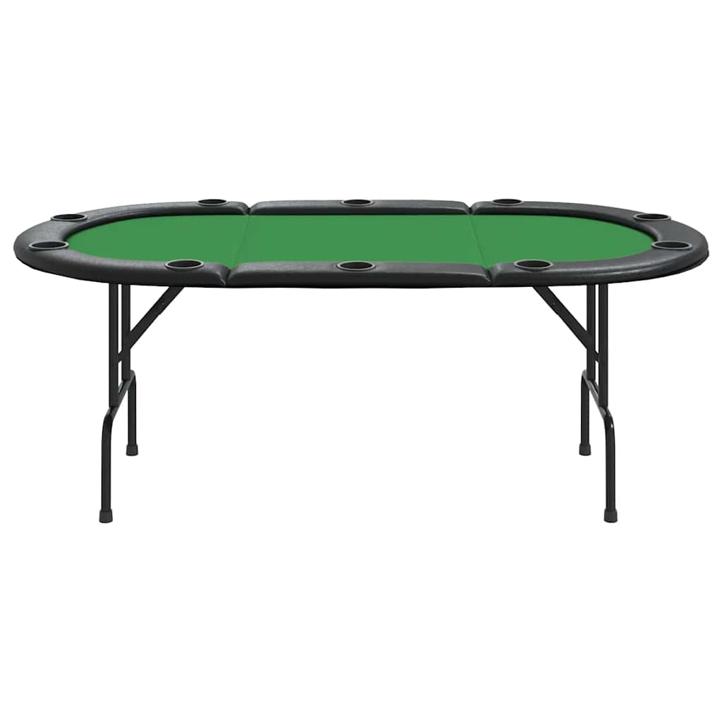 Pokertafel voor 10 spelers inklapbaar 207x106x76 cm groen is nu te koop bij PeponiXL, paradijselijk wonen!