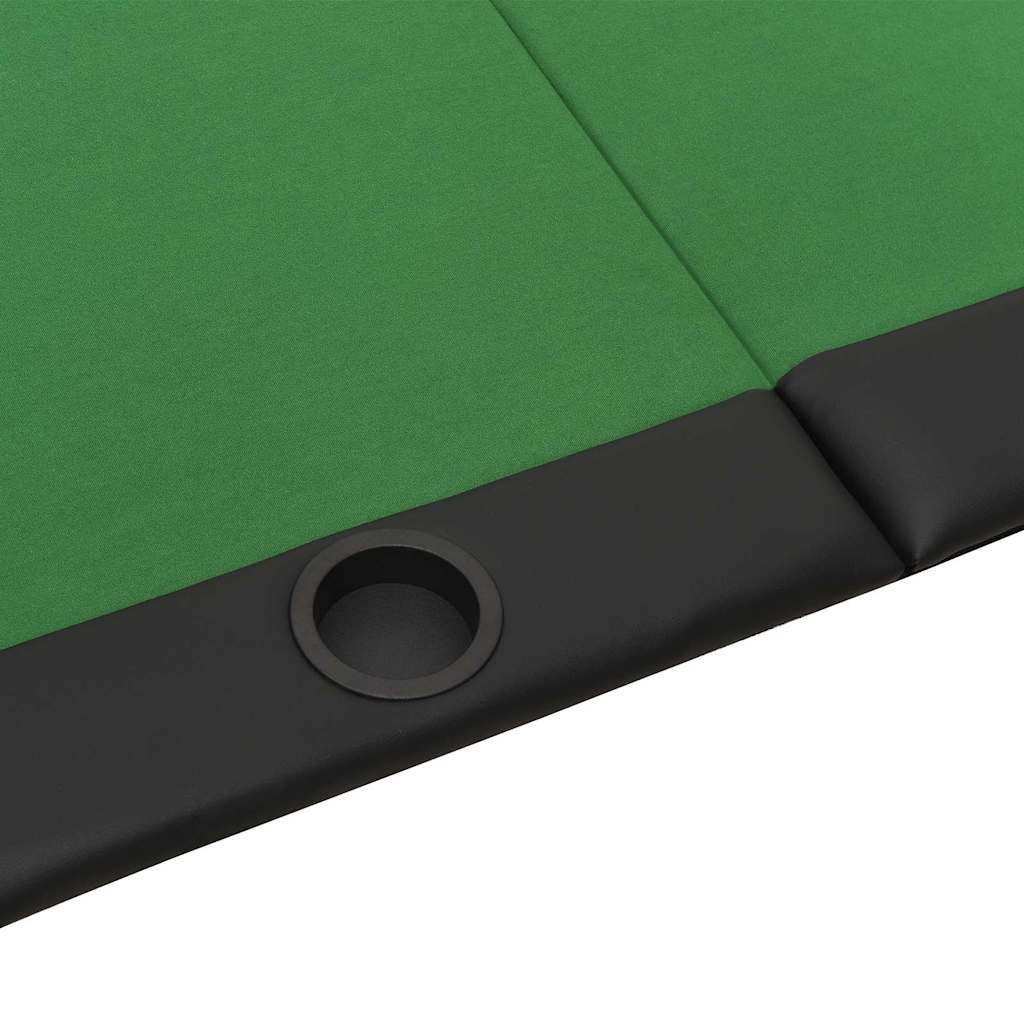 Pokertafel voor 10 spelers inklapbaar 207x106x76 cm groen is nu te koop bij PeponiXL, paradijselijk wonen!