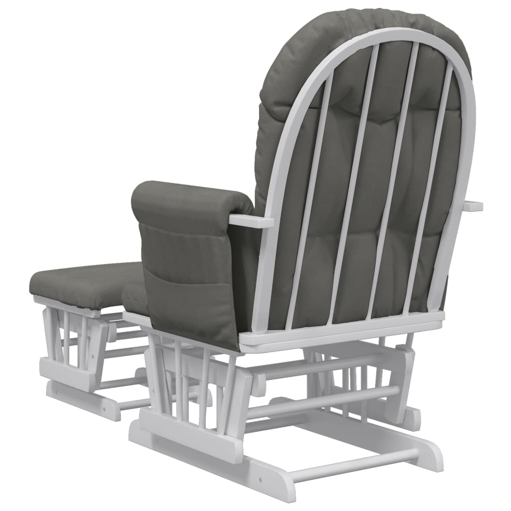 Schuifstoel met voetenbank stof donkergrijs is nu te koop bij PeponiXL, paradijselijk wonen!
