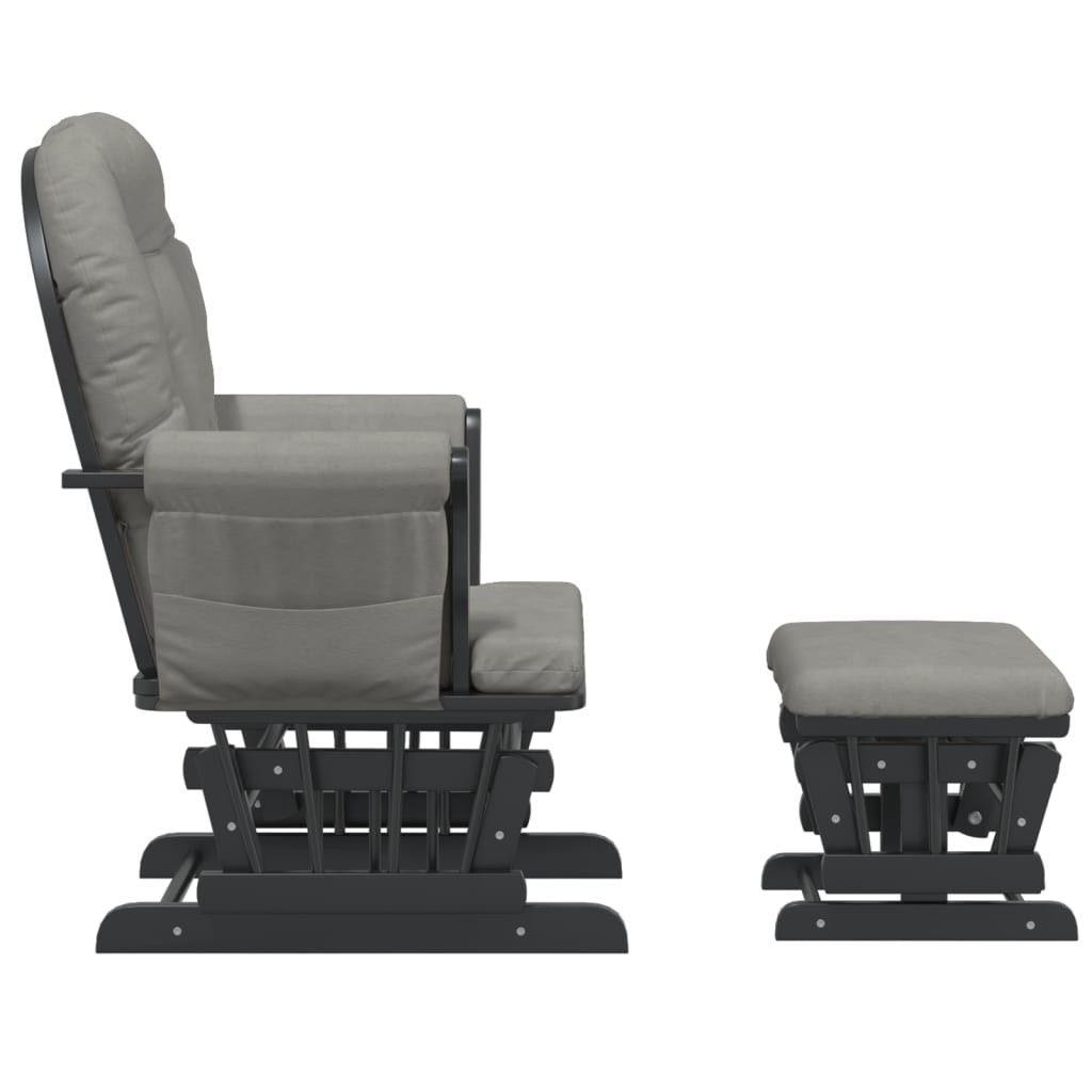 Schuifstoel met voetenbank stof lichtgrijs is nu te koop bij PeponiXL, paradijselijk wonen!
