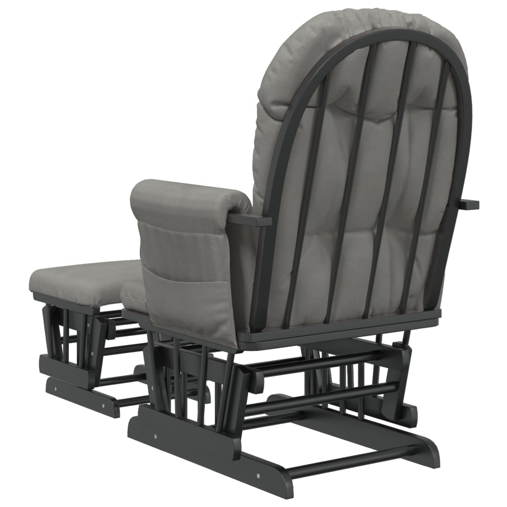 Schuifstoel met voetenbank stof lichtgrijs is nu te koop bij PeponiXL, paradijselijk wonen!