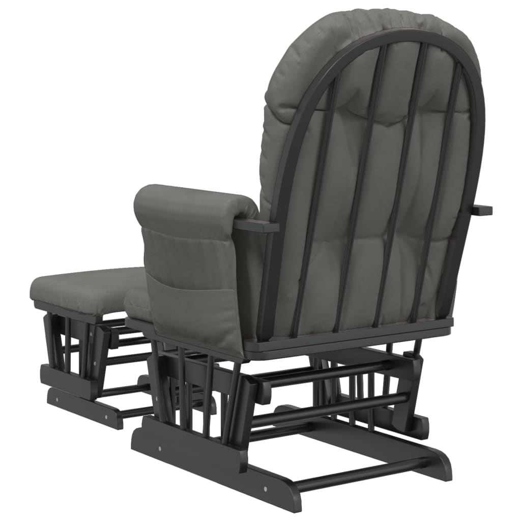 Schuifstoel met voetenbank stof donkergrijs is nu te koop bij PeponiXL, paradijselijk wonen!