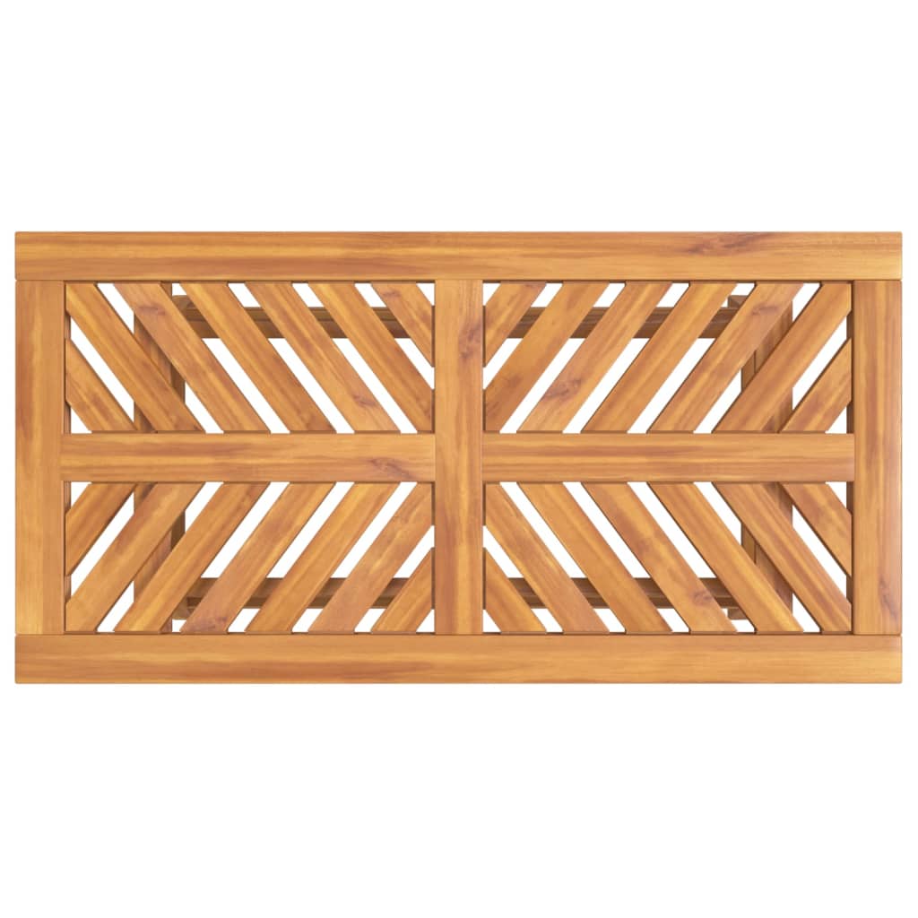 Salontafel 100x50x45 cm massief acaciahout is nu te koop bij PeponiXL, paradijselijk wonen!