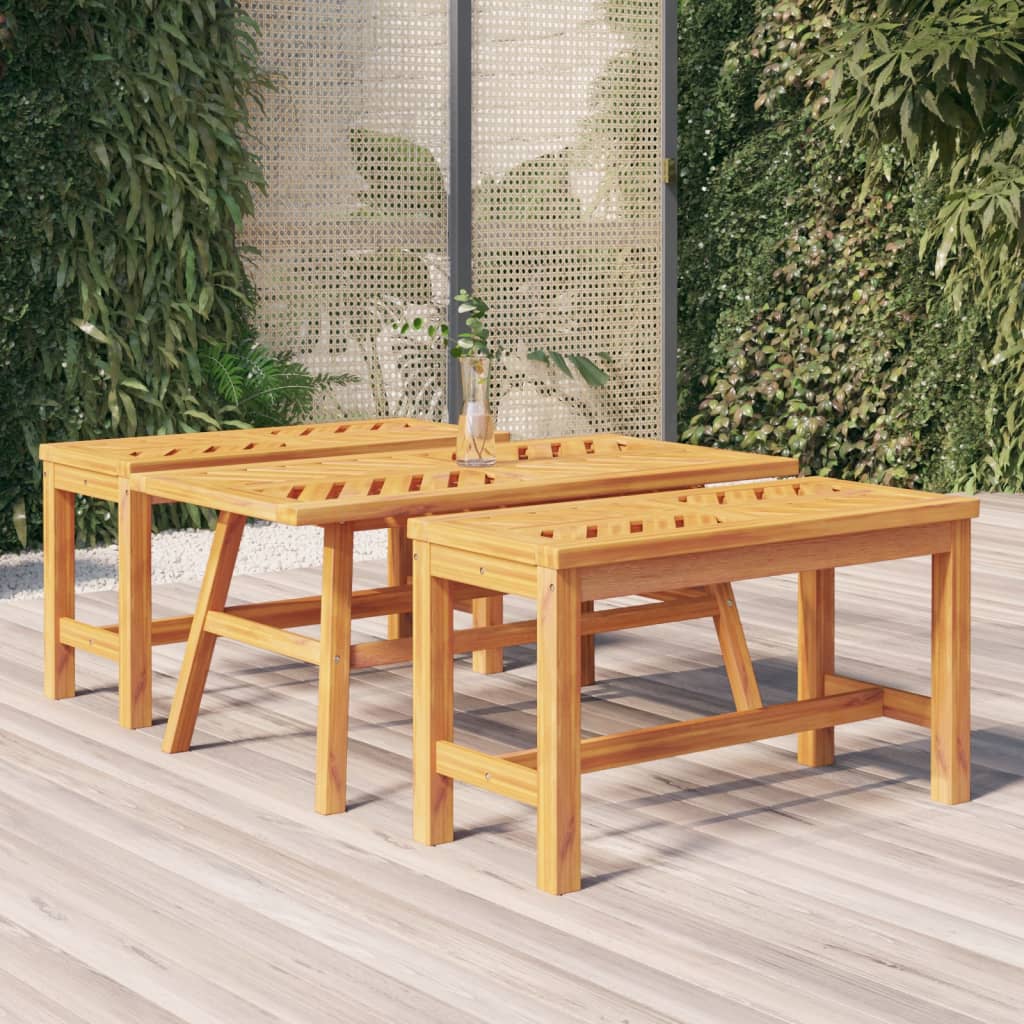 Salontafel 100x50x45 cm massief acaciahout is nu te koop bij PeponiXL, paradijselijk wonen!