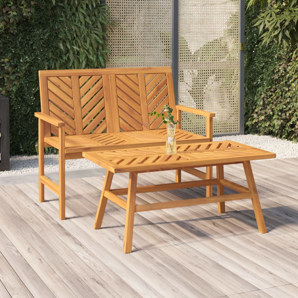 Tuinbank 109 cm massief acaciahout is nu te koop bij PeponiXL, paradijselijk wonen!